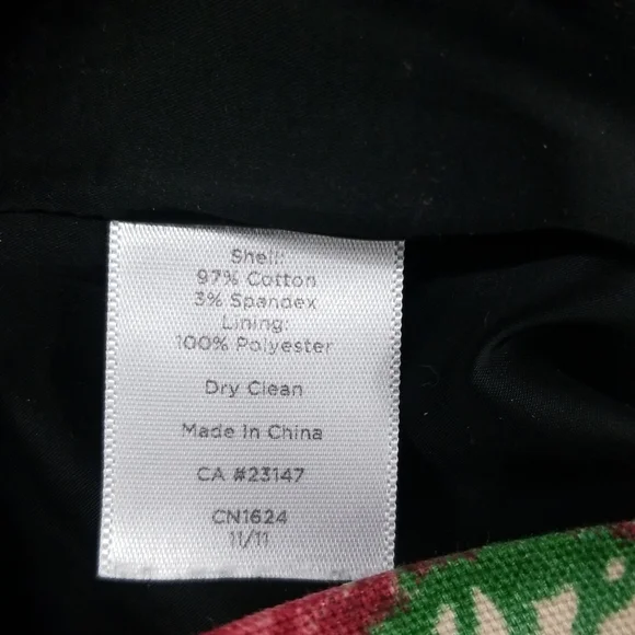 Talbots Black Floral Pencil Skirt - Picture 6 of 7